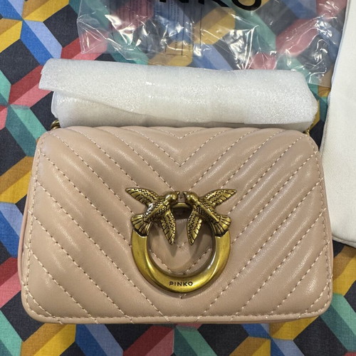 Pinko Love Mini Shoulder Bag, nude pink