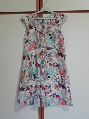 Naf Naf summer dress like new, cotton, multicolor