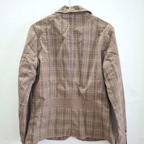 Vintage Khaki Tartan Military Jacket like new