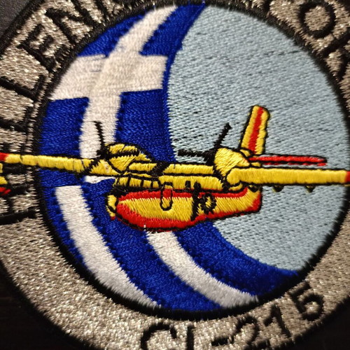 Canadair CL-215 Firefighting Aircraft Patch new, silver