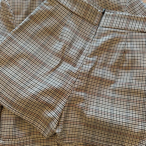 Zara checked jacket and skirt set like new, size XS