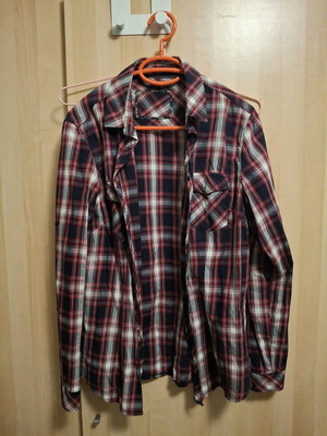 Риза многоцветна като нова, размер XXL