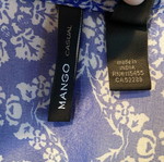 Boho dress Mango blue like new, size M