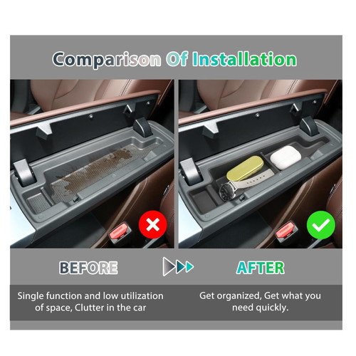 Armrest Organizer for BMW X1 U11 and iX1 U11 like new, soft TPE