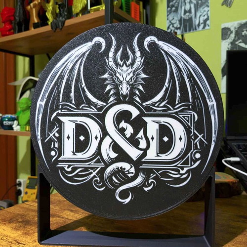 Dungeons & Dragons LightBox 3D printed new with Usb-C connection