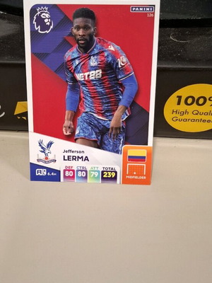 Panini Premier League Jefferson Lerma κάρτα καινούργια