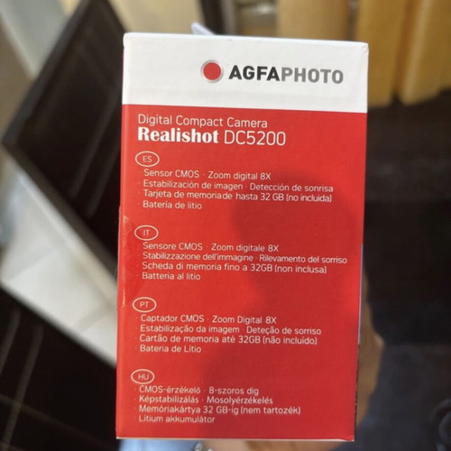 AgfaPhoto Realishot DC5200 compact digital camera, red