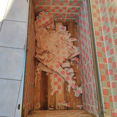 Vintage gold trunk