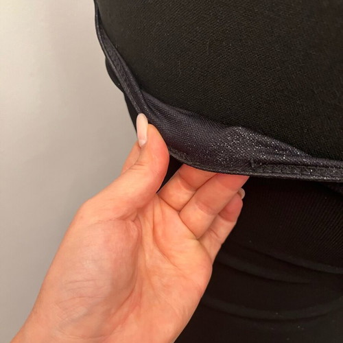 Elastic black dress with straps like new, subtle glitter