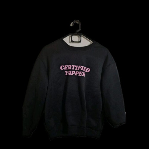 Warm hoodie size M, black and pink