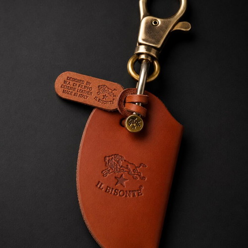 Il Bisonte leather keychains new, made in Italy