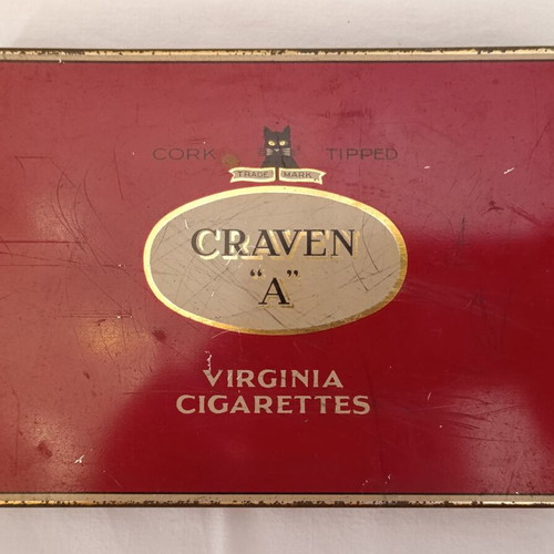 Virginia Craven A cigarette box used, London 1950