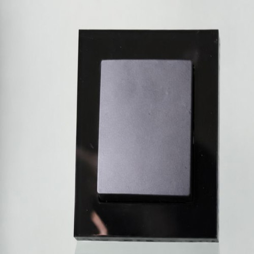 Simple Switch 10AX with Black Glass Faceplate new, pack of 3