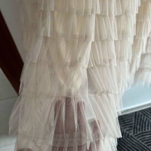 Midi skirt with tulle new, elastic, one size