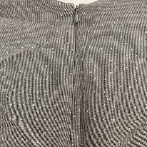 F&F Office Wear pencil dress with cap sleeve and belt used, grey with white pin dots