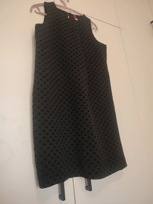 Imperial mini dress medium with embossed hearts used, black