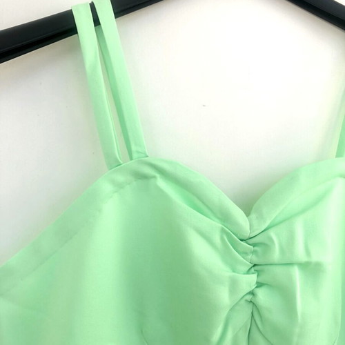 Maxi dress handmade, mint color, like new, size S/M