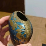 Brass decorative set like new, 4 pieces, solid brass