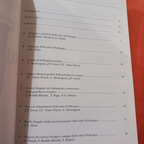 Gli ultrasuoni e le tube di Falloppio book used, Italian