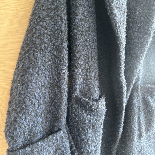 C Kontova coat with belt blue like new