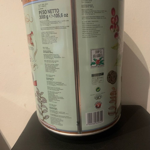 Mrs Rose Coffee Barrel like new, large size, empty