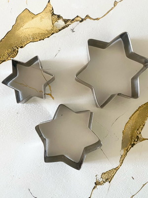 Star cookie cutters like new, set of 3