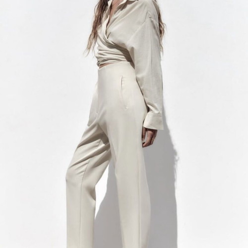 Zara pants like new, size XS, beige