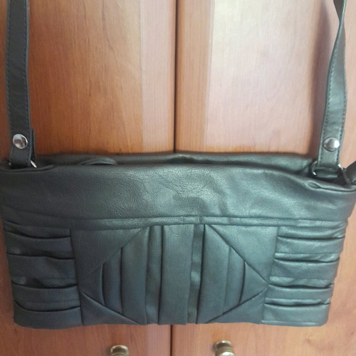 Alexi Andriotti bag used, dark brown metallic shoulder