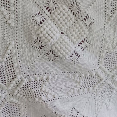 Κουβέρτα χειροποίητη 100% βαμβακερή boho, 180x200, καινούργια