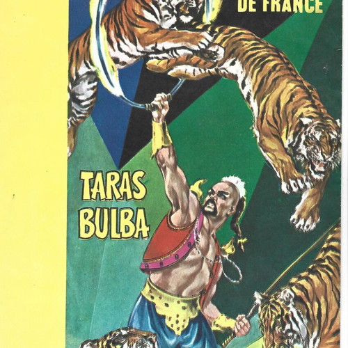 Grand Cirque de France Taras Bulba program used