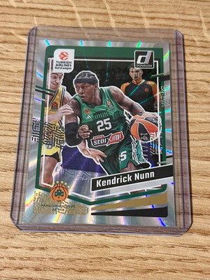 Κάρτα Kendrick Nunn Παναθηναϊκός Euroleague Panini Donruss αριθμημένη 125/149 καινούργια