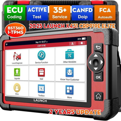 Launch X431 CRP919E diagnostic tool with DBScar VII VCI and Bluetooth