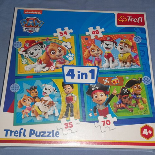 Paw Patrol 4 in 1 Trefl puzzle new