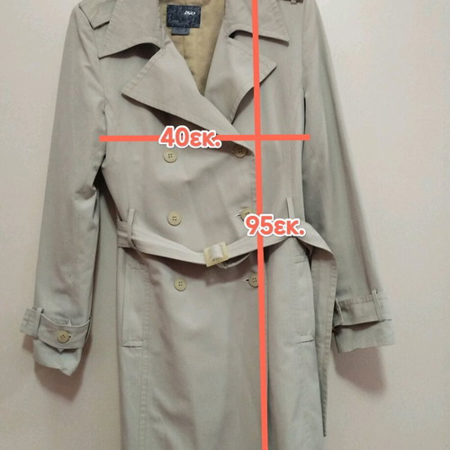 Iso women's trench coat like new, beige, size M