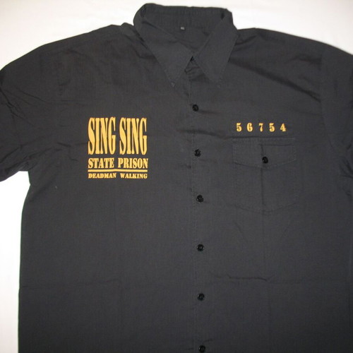 New shirt of the death row inmates, from Sing Sing prison of the United States. 3XL