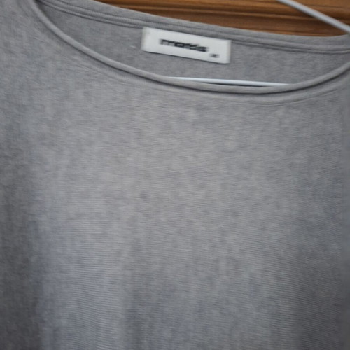 Women's knitted blouse gray with decorative pearls Matis Fashion one size new