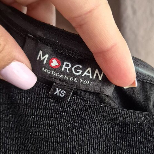 Morgan black one shoulder dress like new