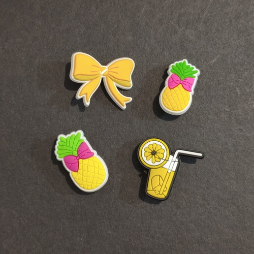 Foodie Crocs charms pins Jibbitz set like new