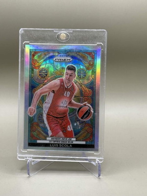 Luis Scola Stained Glass Panini Prizm EuroLeague card new