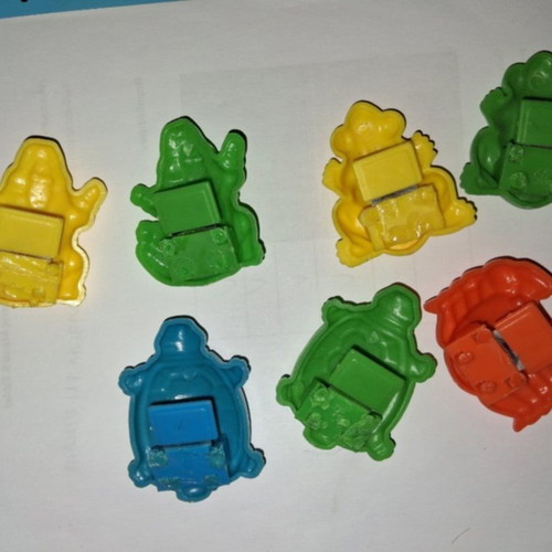 Tiki Taka 1960s plastic rare toys, new, set of 7 pieces
