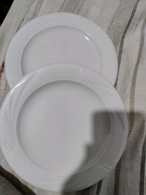 Nefeli shallow plate porcelain 20 cm white new