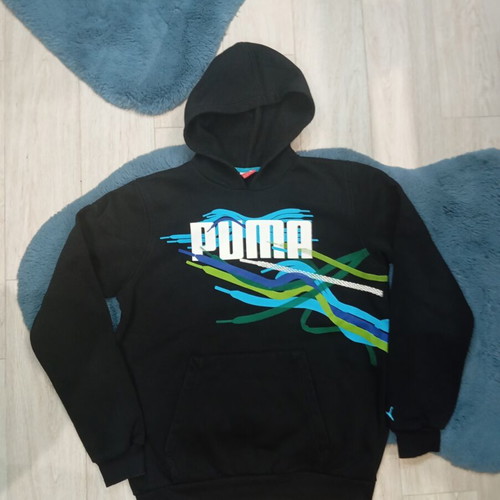 Puma hoodie men's medium, black, like new