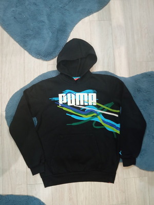 Puma hoodie men's medium, black, like new