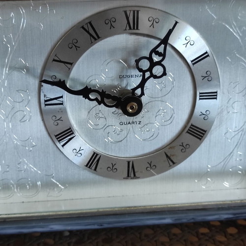 Dugena Quartz Decorative Table Clock with Marble