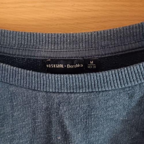 Bershka women's blouse used, size M, blue