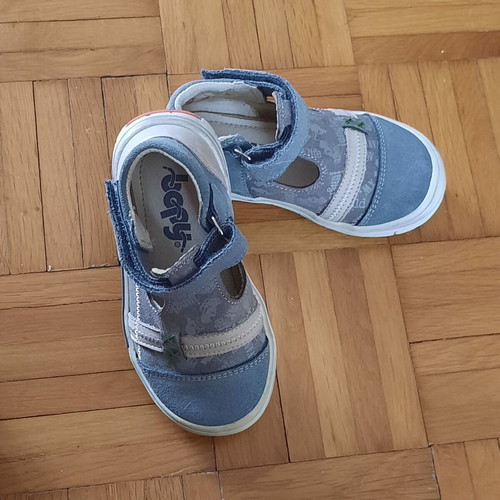Bopy sandals for boys size 25 like new, grey and blue
