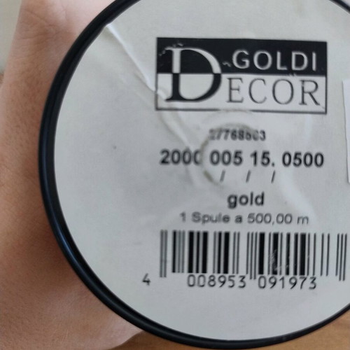 Gold gift wrapping ribbon like new
