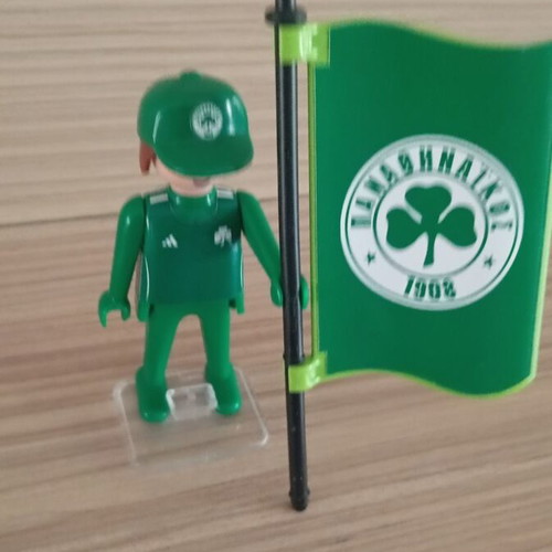 Playmobil Panathinaikos Football Fan Figure like new