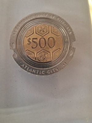 Casino chip paperweight souvenir like new