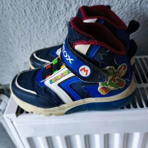Geox boot size 28 used with Super Mario theme